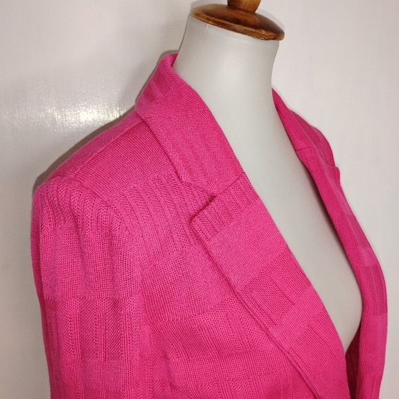 PINK MING WANG KNIT JACKET - Picture 5 of 9